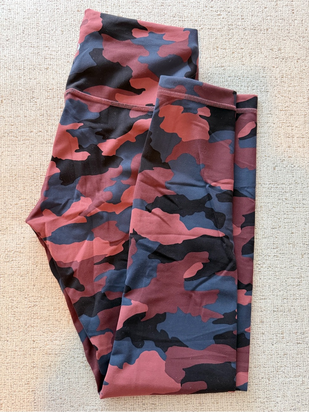 lululemon athletica Pink and Blue Camo Leggings
